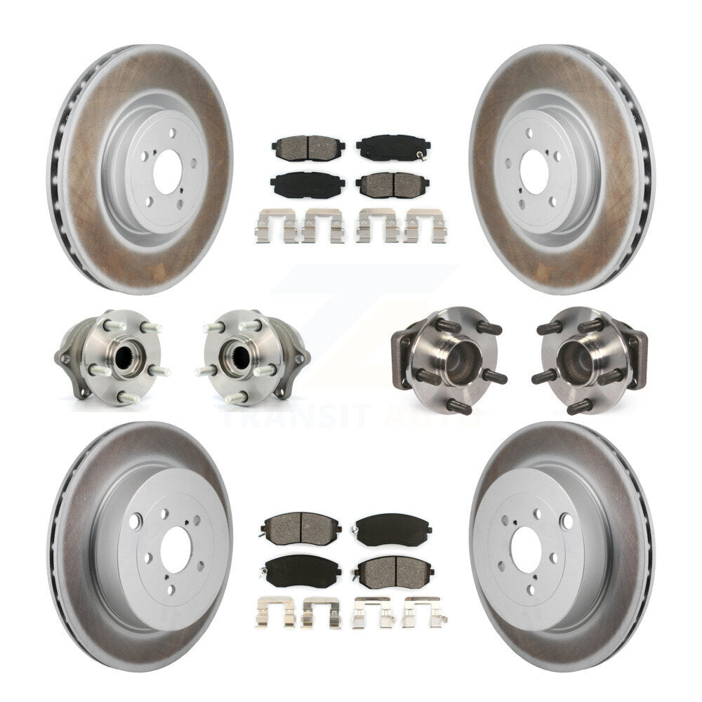 Front Rear Hub Bearing Coated Brake Rotor Pad Kit (10Pc) For Toyota 86 With Brembo Brakes KBB-130307