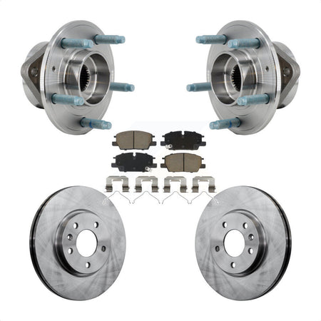 Front Hub Bearing Assembly Disc Brake Rotor And Pad Kit For Chevrolet Equinox GMC Terrain KBB-130328