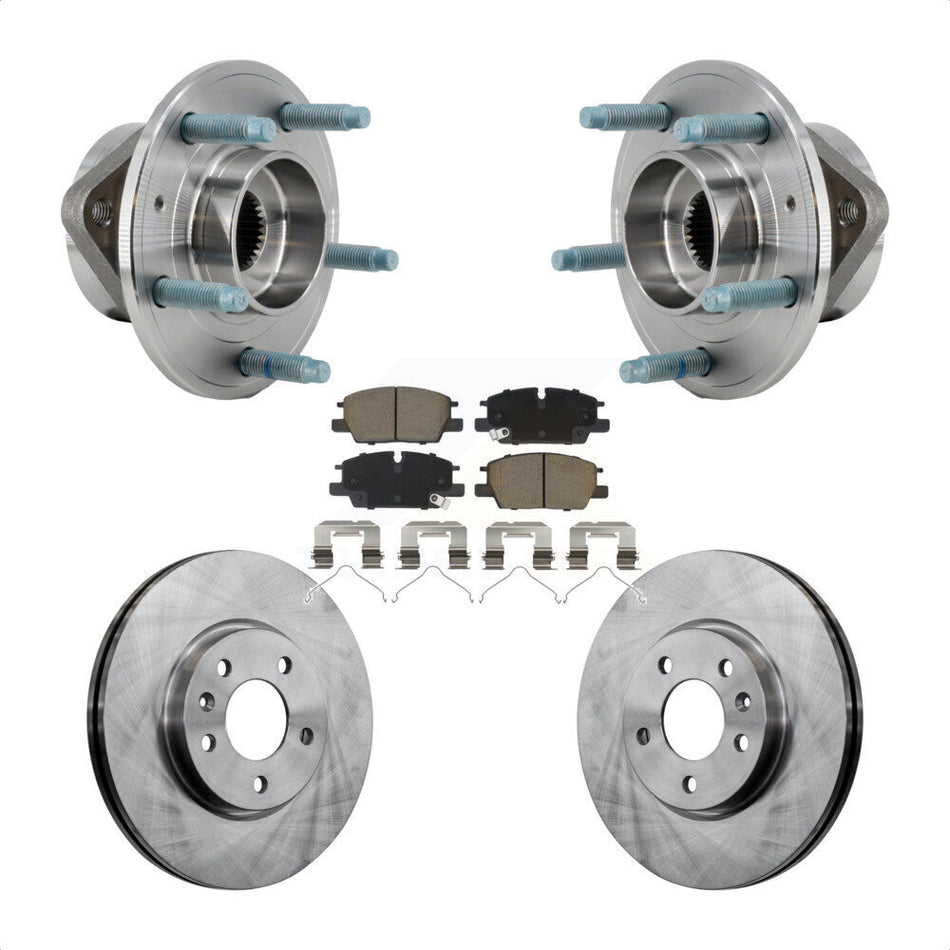 Front Hub Bearing Assembly Disc Brake Rotor And Pad Kit For Chevrolet Equinox GMC Terrain KBB-130328