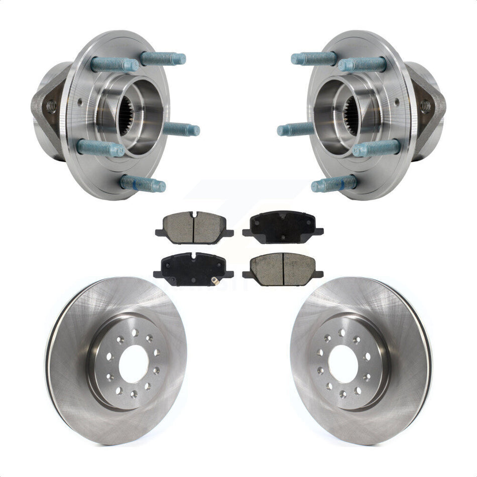 Front Hub Bearing Assembly Disc Brake Rotor And Pad Kit For Chevrolet Equinox GMC Terrain KBB-130329
