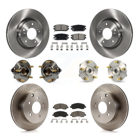 Front Rear Hub Bearing Brake Rotor Pad Kit (10Pc) For Mitsubishi Eclipse 3.8L To 10 31 05 KBB-130352