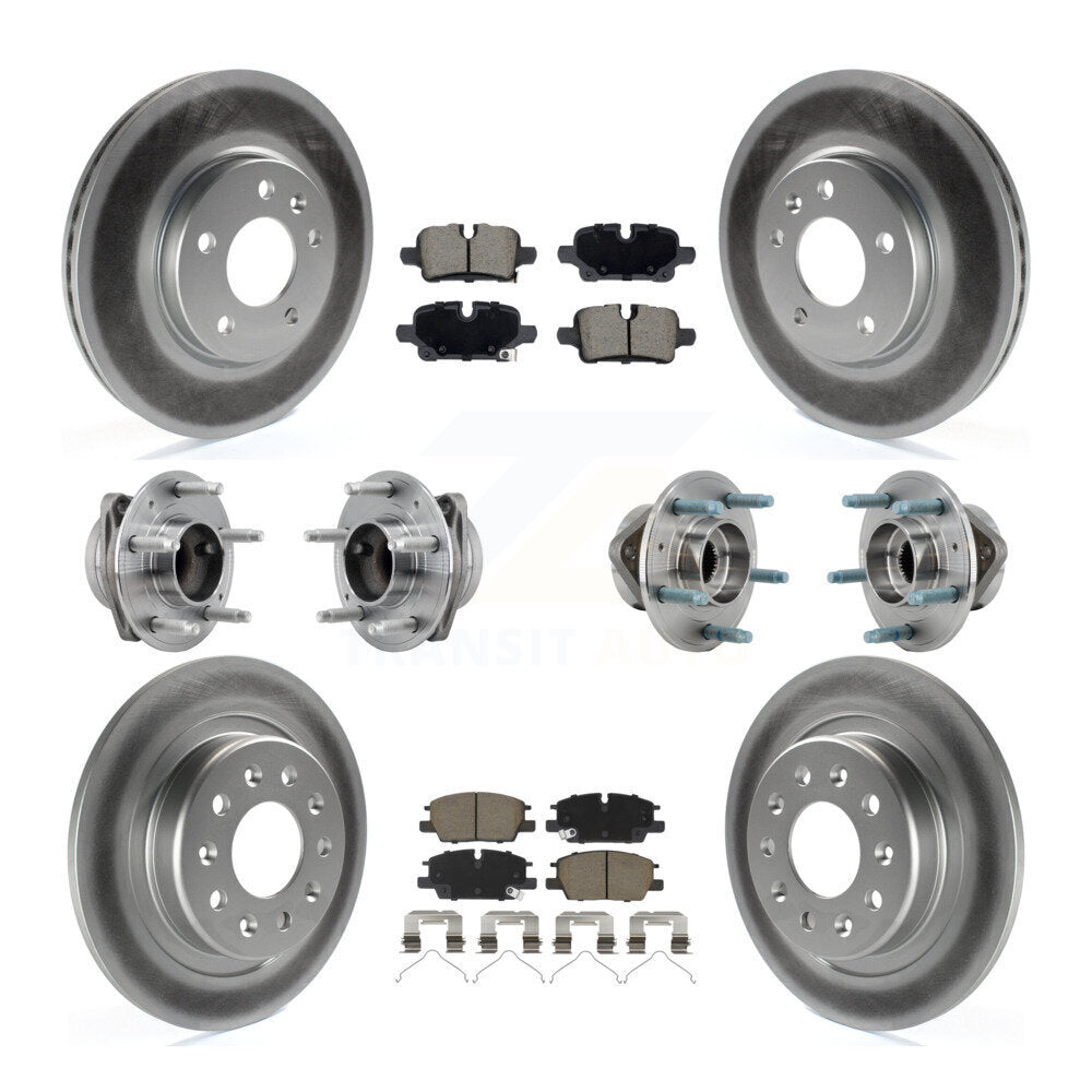 Front Rear Hub Bearing Coat Brake Rotor Pads Kit (10Pc) For Chevrolet Equinox GMC Terrain KBB-130374