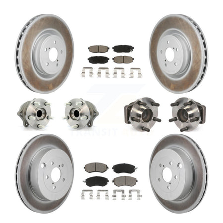 Front Rear Hub Bearing Coated Brake Rotor Pad Kit (10Pc) For Toyota 86 With Brembo Brakes KBB-130391