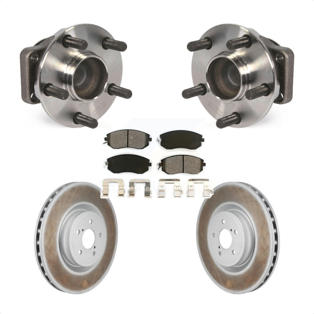 Front Hub Bearing Coat Brake Rotor Pads Kit For 2019 Toyota 86 Base GT With Brembo Brakes KBB-130402
