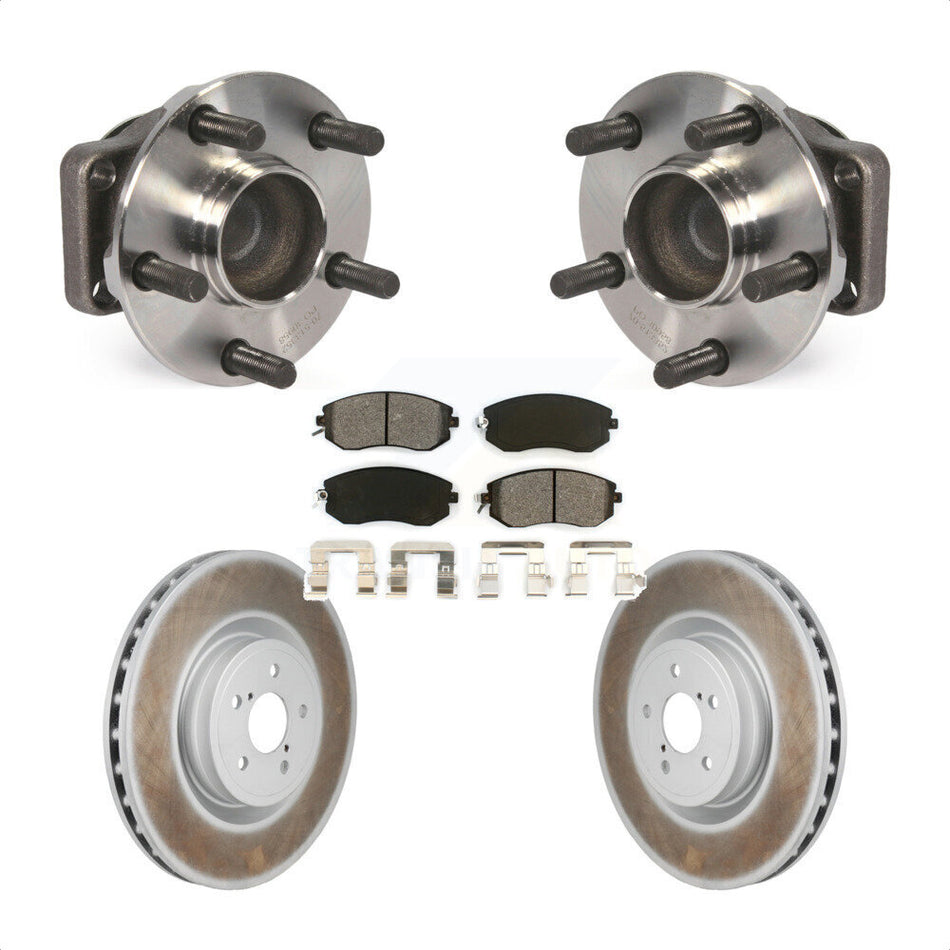Front Hub Bearing Coat Brake Rotor Pads Kit For 2019 Toyota 86 Base GT With Brembo Brakes KBB-130402