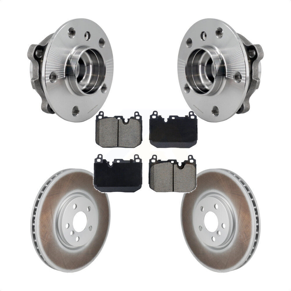 Front Hub Bearing Assembly Coated Brake Rotor Pads Kit For Mini Cooper Countryman Clubman KBB-130406