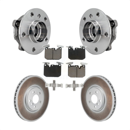 Front Hub Bearing Coated Brake Rotor Pads Kit For 2020-2022 Mini Cooper John Works KBB-130407
