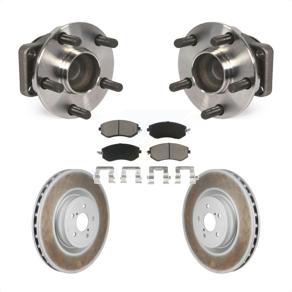 Front Hub Bearing Coat Brake Rotor Pads Kit For 2019 Toyota 86 Base GT With Brembo Brakes KBB-130422