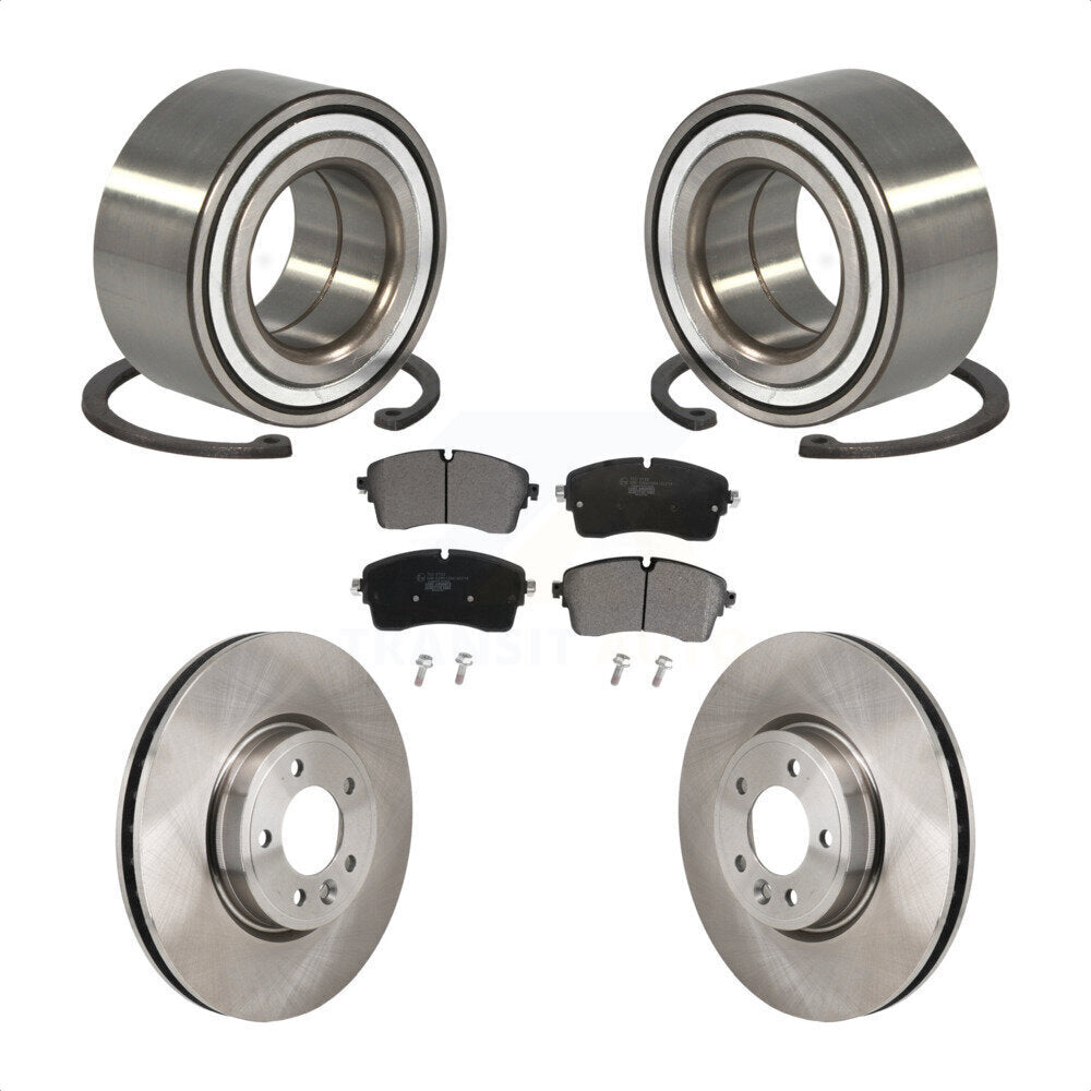 Front Wheel Bearing Disc Brake Rotor Pad Kit For Land Rover Discovery Range DIESEL engine KBB-130501