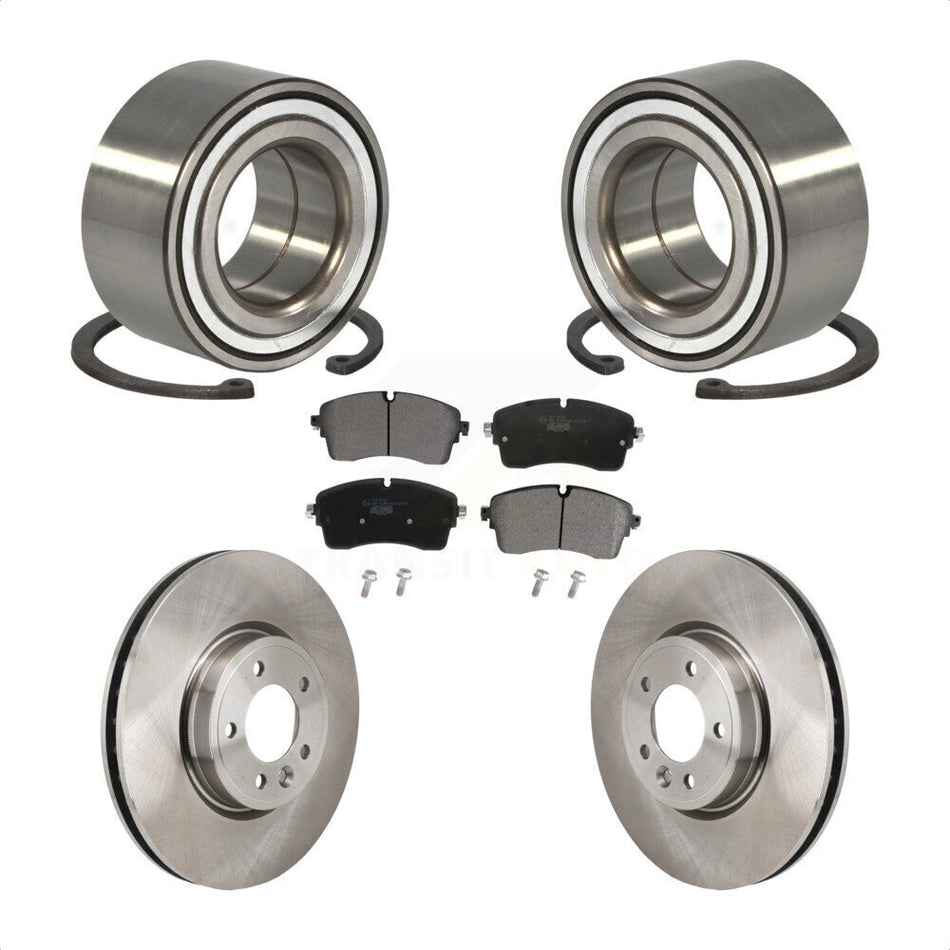 Front Wheel Bearing Disc Brake Rotor Pad Kit For Land Rover Discovery Range DIESEL engine KBB-130501