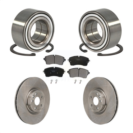 Front Wheel Bearing Disc Brake Rotor & Pads Kit For Land Rover Range Evoque Jaguar E-Pace KBB-130503