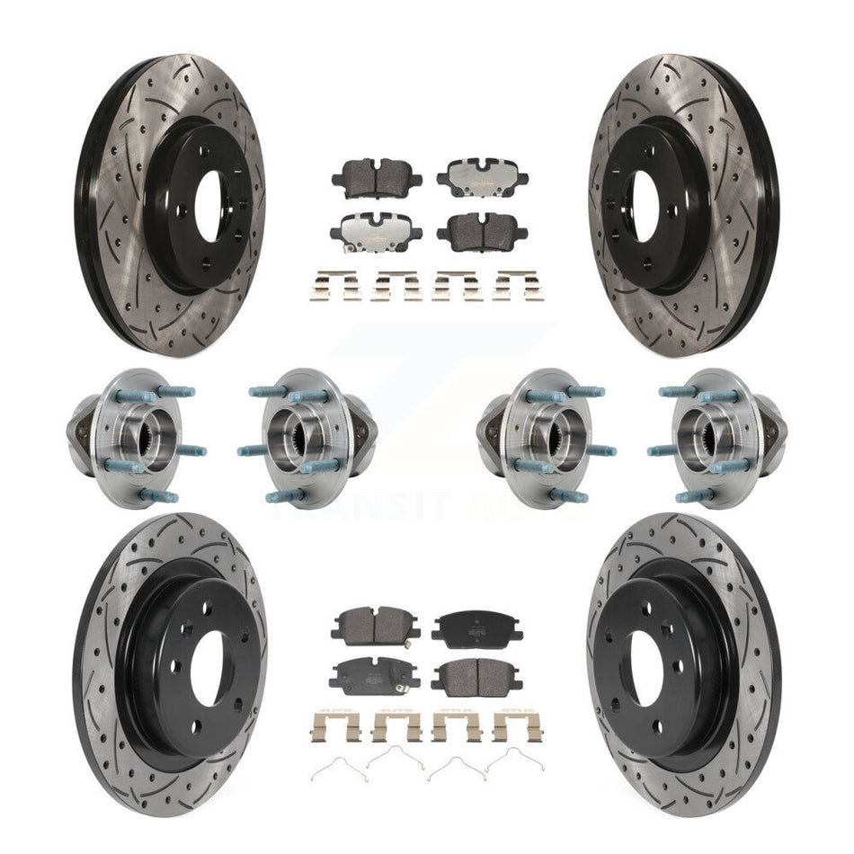 Front Rear Hub Bearing Coat Brake Rotor Pads Kit (10Pc) For Chevrolet Equinox GMC Terrain KBB-130533