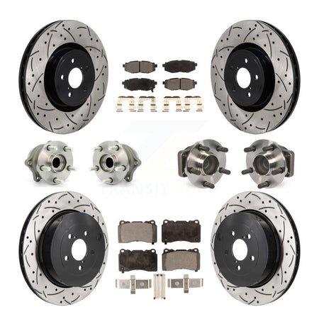 Front Rear Hub Bearing Coat Brake Rotor Pads Kit (10Pc) For Subaru BRZ With Brembo Brakes KBB-130539