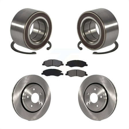 Front Wheel Bearing Disc Brake Rotors And Pads Kit For 2018-2023 Honda Odyssey KBB-130576