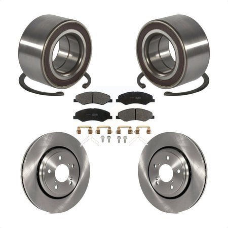 Front Wheel Bearing Disc Brake Rotors And Pads Kit For 2018-2023 Honda Odyssey KBB-130600