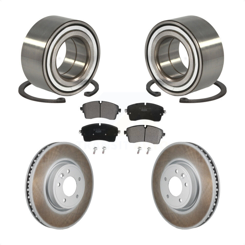 Front Wheel Bearing Coat Brake Rotor Pad Kit For Land Rover Discovery Range DIESEL engine KBB-130601