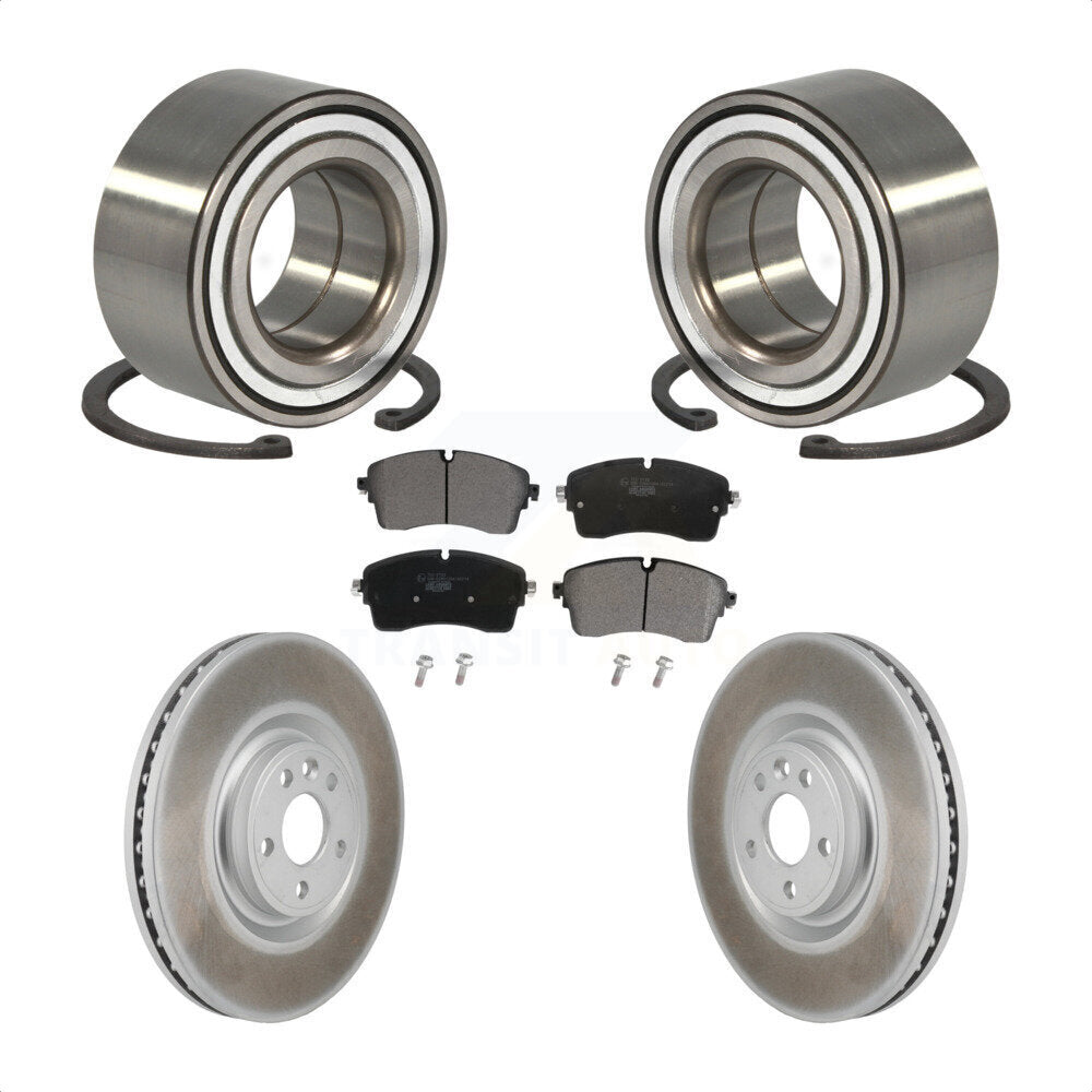 Front Wheel Bearing Coated Brake Rotor Pads Kit For Land Rover Range Evoque Jaguar E-Pace KBB-130605