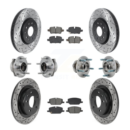 Front Rear Hub Bearing Coat Brake Rotor Pads Kit (10Pc) For Chevrolet Equinox GMC Terrain KBB-130615