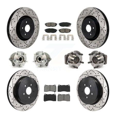 Front Rear Hub Bearing Coat Brake Rotor Pads Kit (10Pc) For Subaru BRZ With Brembo Brakes KBB-130618