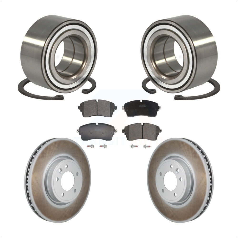 Front Wheel Bearing Coat Brake Rotor Pad Kit For Land Rover Discovery Range DIESEL engine KBB-130641