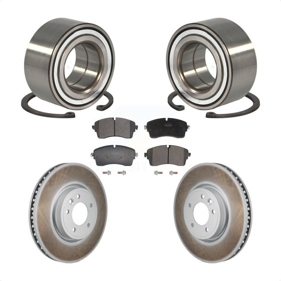 Front Wheel Bearing Coat Brake Rotor Pad Kit For Land Rover Discovery Range DIESEL engine KBB-130641