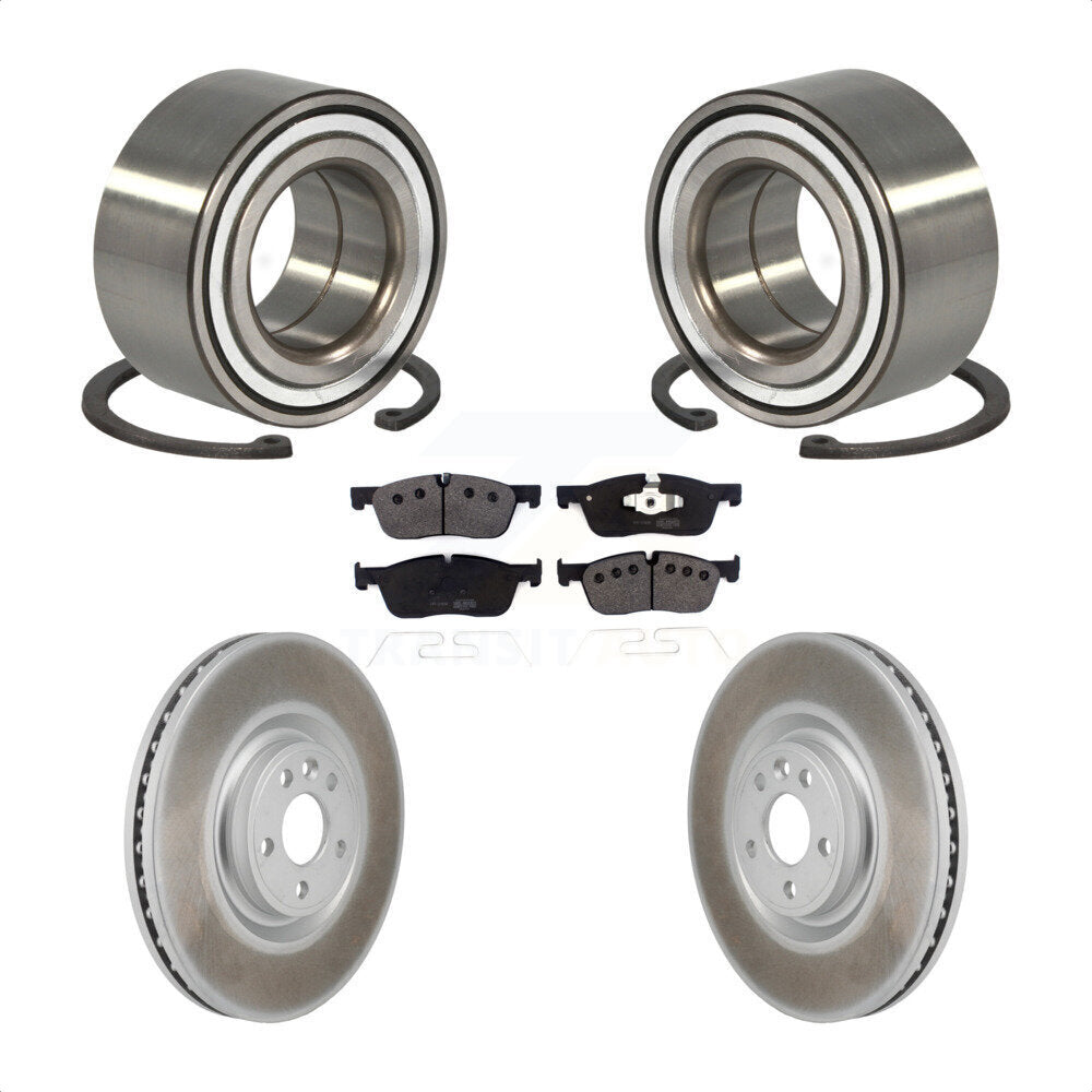 Front Wheel Bearing Coat Brake Rotor Pad Kit For Land Rover Discovery Sport Jaguar E-Pace KBB-130646