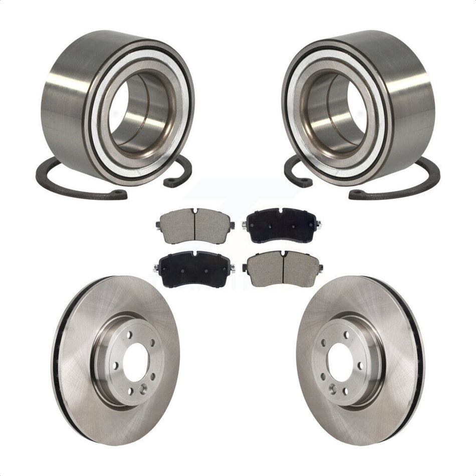 Front Wheel Bearing Disc Brake Rotor Pad Kit For Land Rover Discovery Range DIESEL engine KBB-130649