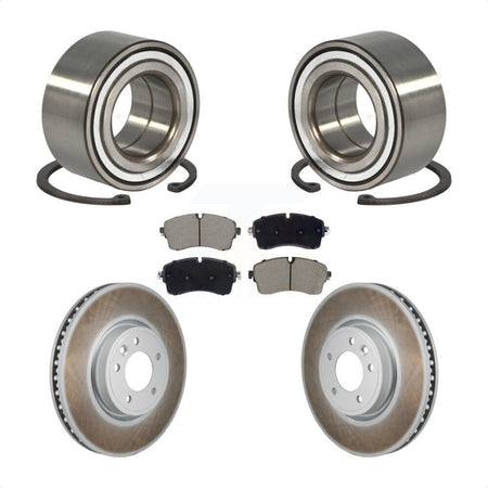 Front Wheel Bearing Coat Brake Rotor Pad Kit For Land Rover Discovery Range DIESEL engine KBB-130703