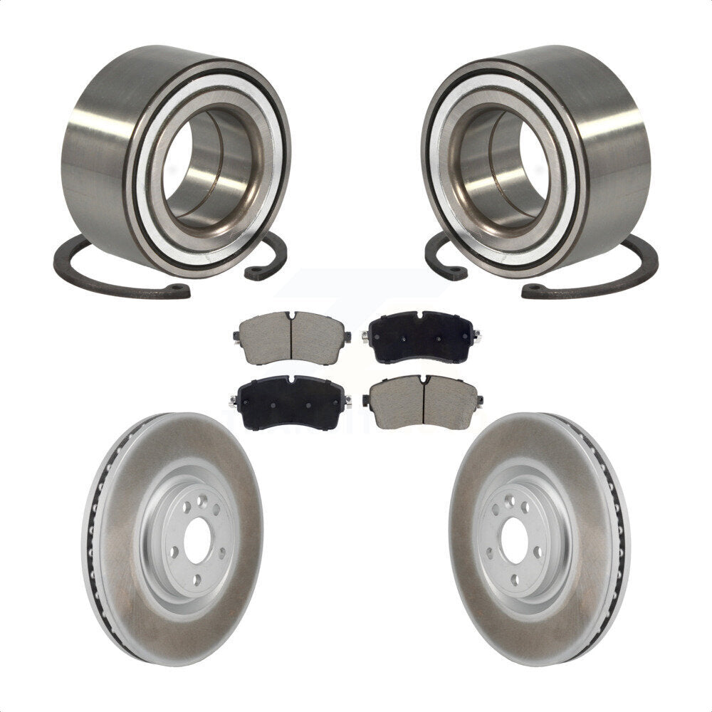 Front Wheel Bearing Coated Brake Rotor Pads Kit For Land Rover Range Evoque Jaguar E-Pace KBB-130704
