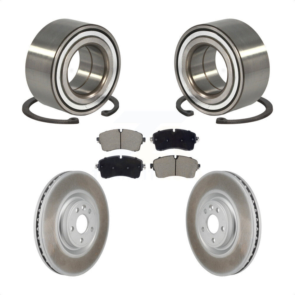Front Wheel Bearing Coated Brake Rotor Pads Kit For Land Rover Range Evoque Jaguar E-Pace KBB-130704