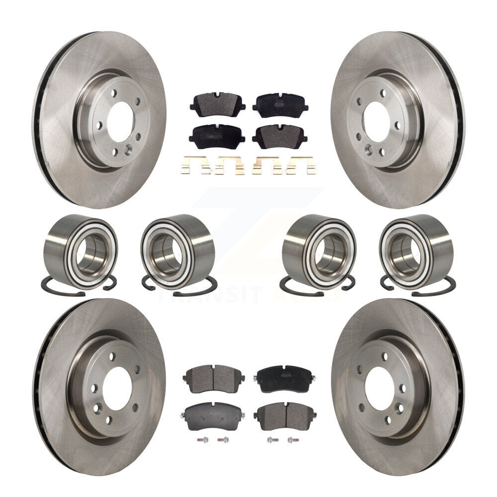 Front Rear Bearings Disc Brake Rotors And Pads Kit (10Pc) For Land Rover Discovery Range KBB-130800