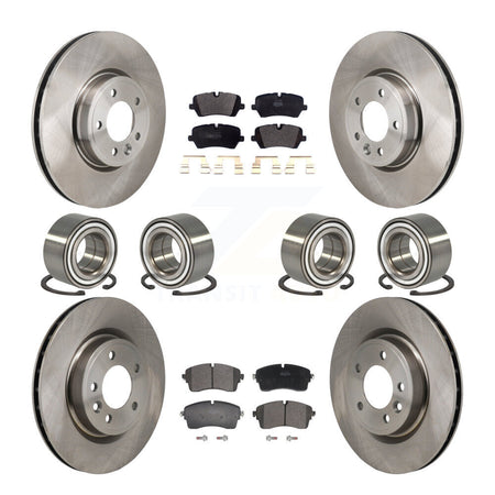 Front Rear Bearings Disc Brake Rotors And Pads Kit (10Pc) For Land Rover Discovery Range KBB-130800