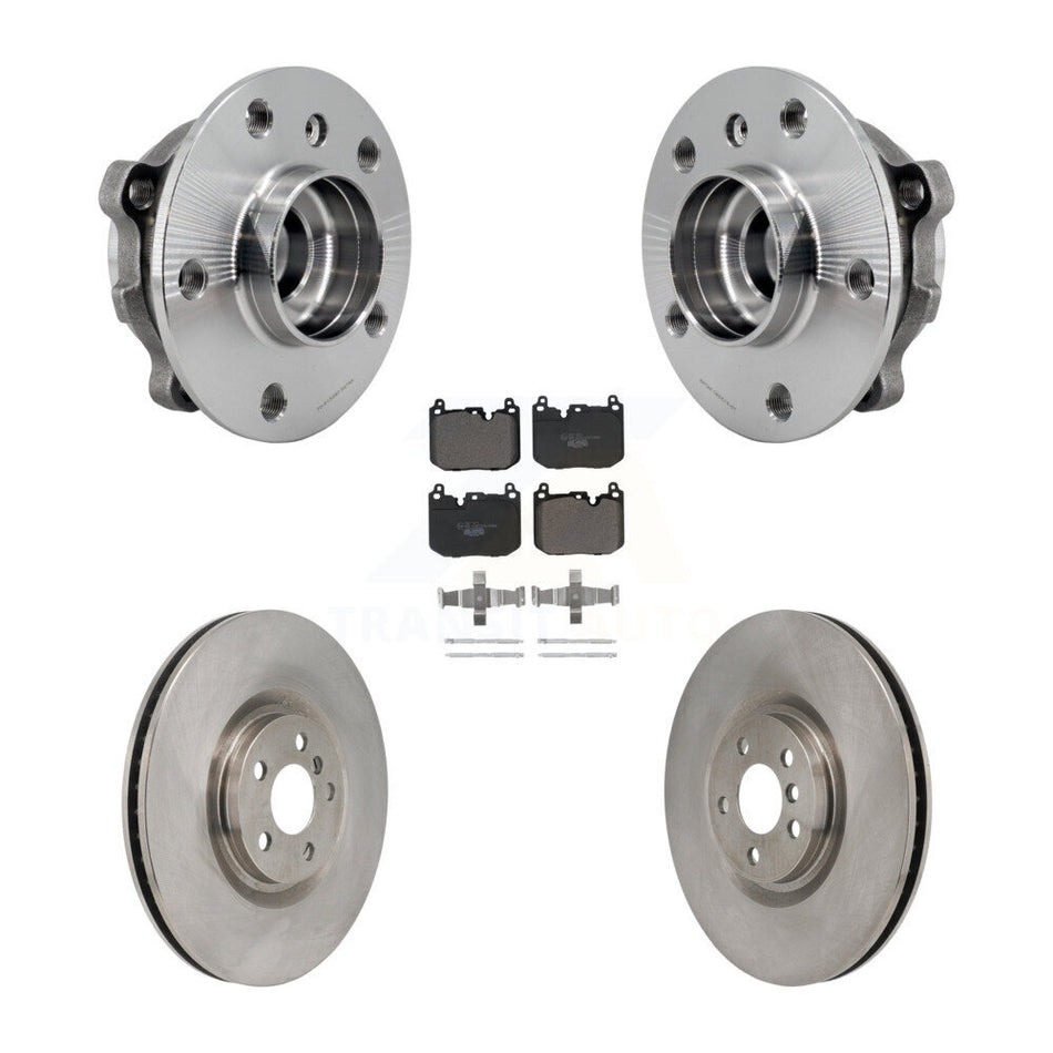 Front Hub Bearing Assembly Brake Rotor Pads Kit For Mini Cooper Countryman BMW X2 Clubman KBB-130816