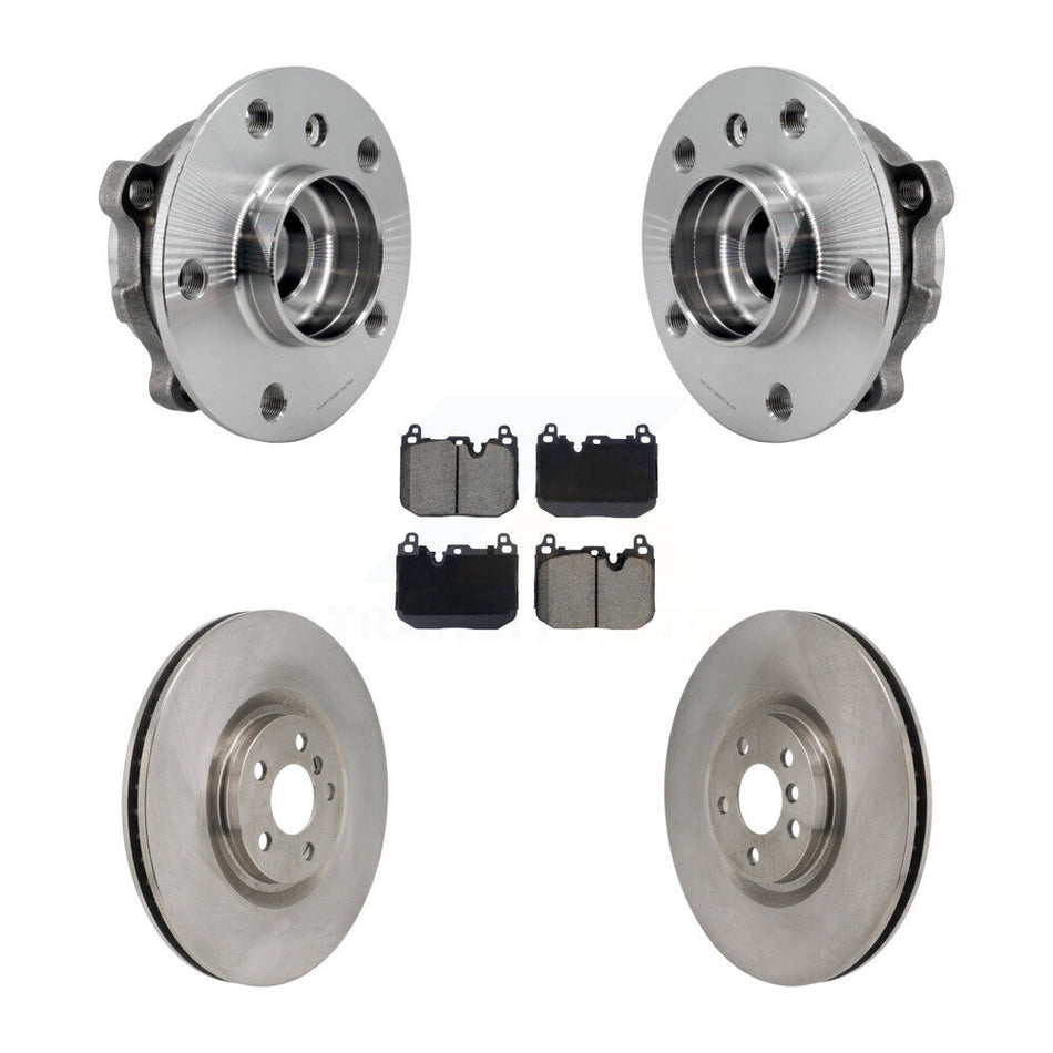Front Hub Bearing Assembly Brake Rotor Pads Kit For Mini Cooper Countryman BMW X2 Clubman KBB-130826