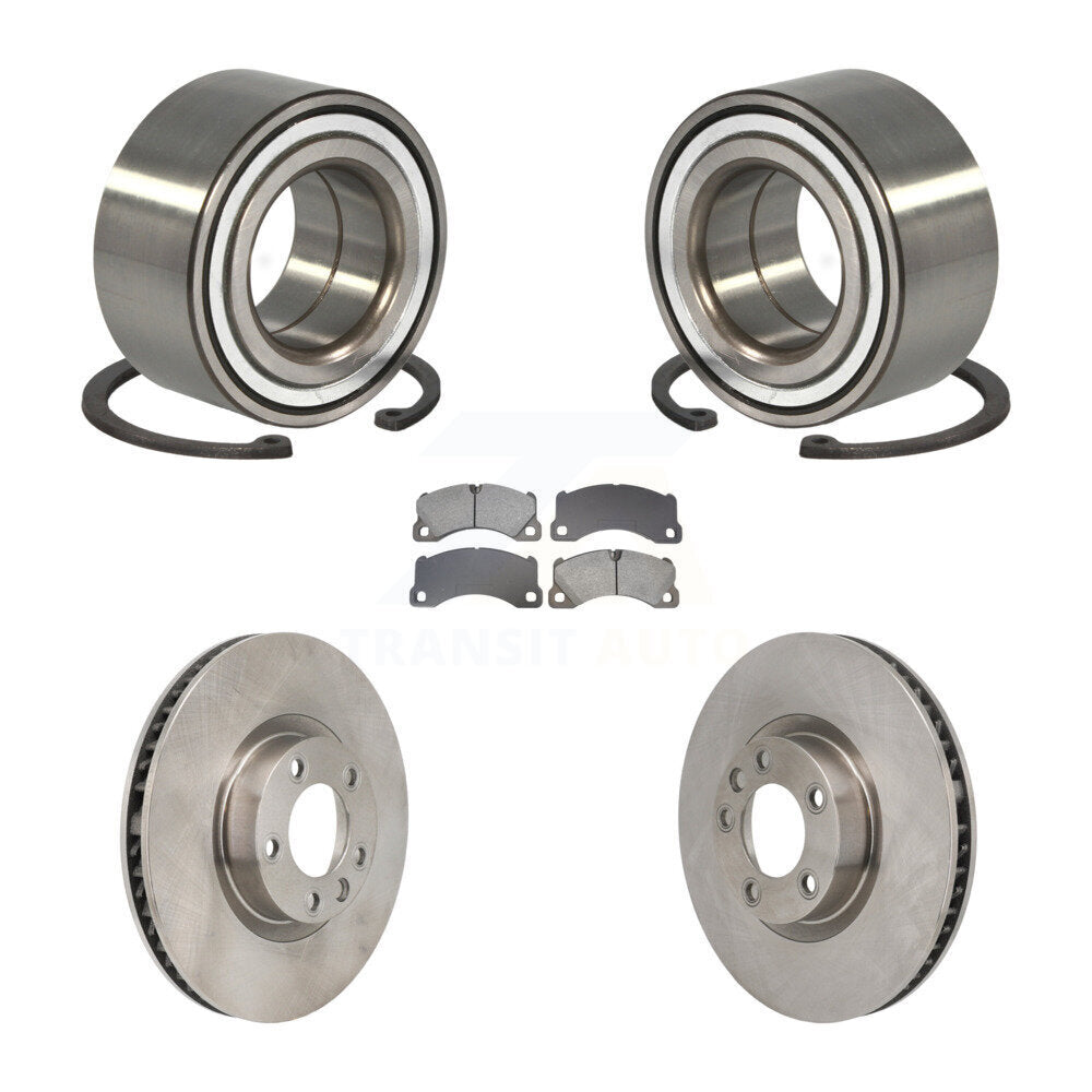 Front Wheel Bearing Disc Brake Rotors And Pads Kit For Volkswagen Touareg Porsche Cayenne KBB-130838