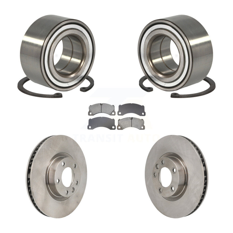Front Wheel Bearing Disc Brake Rotors And Pads Kit For Volkswagen Touareg Porsche Cayenne KBB-130838