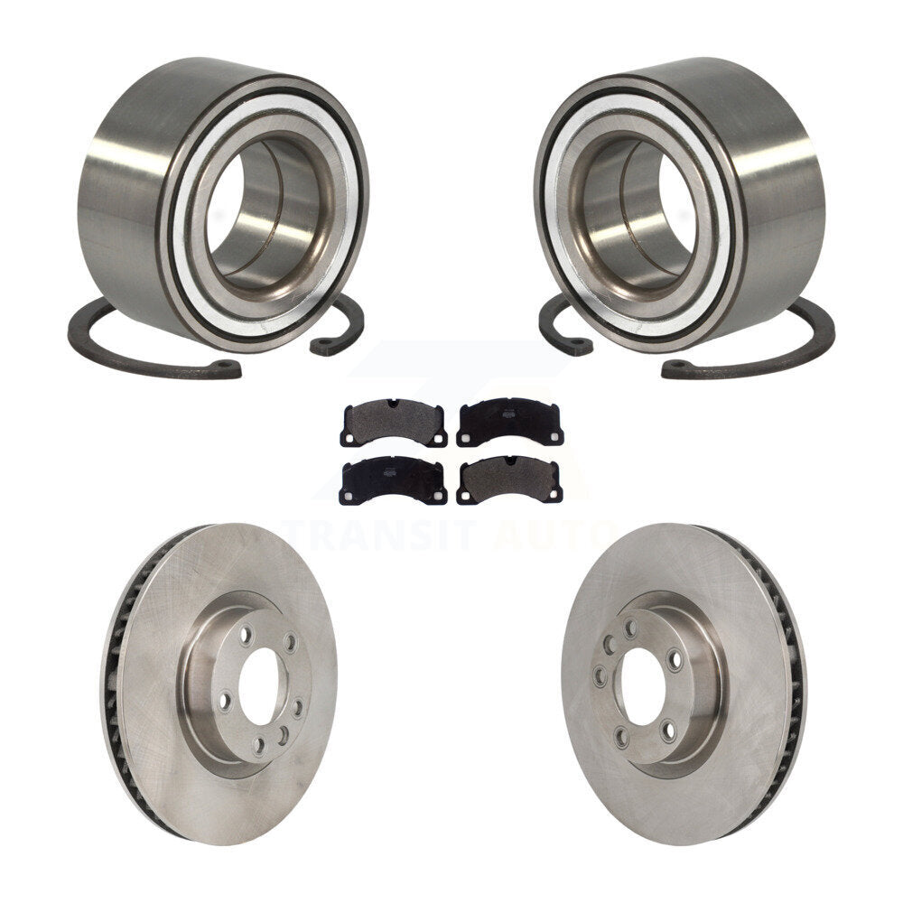 Front Wheel Bearing Disc Brake Rotors And Pads Kit For Volkswagen Touareg Porsche Cayenne KBB-130839