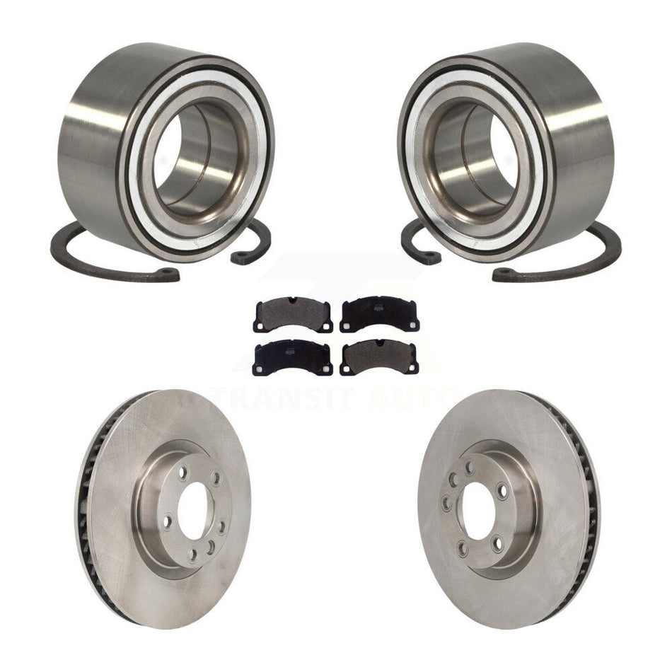 Front Wheel Bearing Disc Brake Rotors And Pads Kit For Volkswagen Touareg Porsche Cayenne KBB-130839