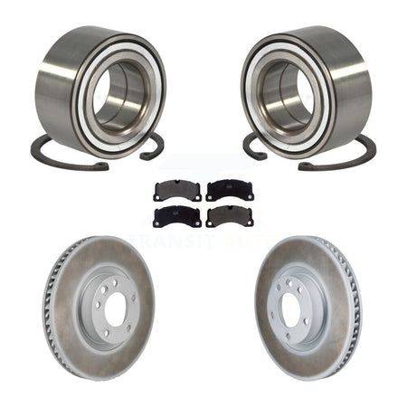 Front Wheel Bearing Coated Brake Rotor And Pad Kit For Volkswagen Touareg Porsche Cayenne KBB-130843