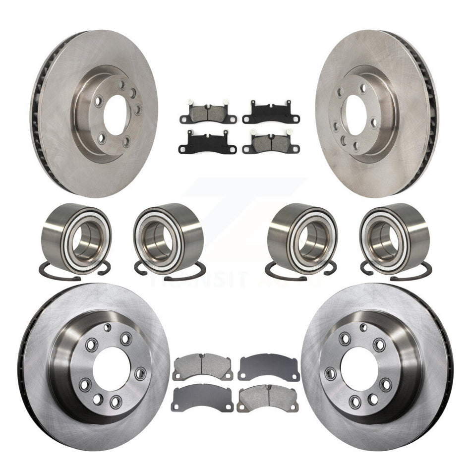 Front Rear Bearing Disc Brake Rotor Pad Kit (10Pc) For Volkswagen Touareg Porsche Cayenne KBB-130849