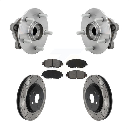 Front Hub Bearing Coat Drill Slot Brake Rotor Pads Kit For Toyota C-HR Lexus UX250h UX200 KBB-131468