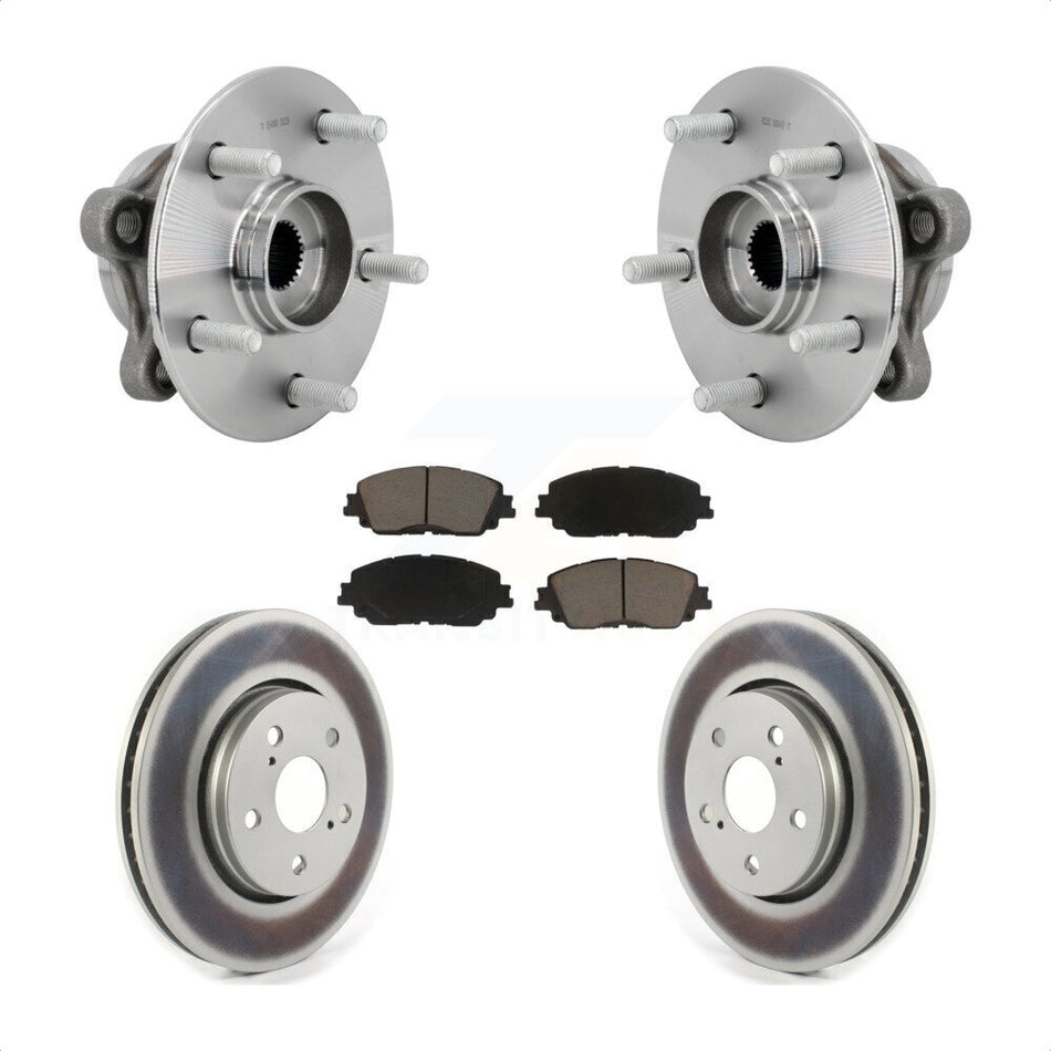 Front Hub Bearing Coat Brake Rotor Pad Kit For Toyota C-HR Vehicles Manufactured In Japan KBB-131652