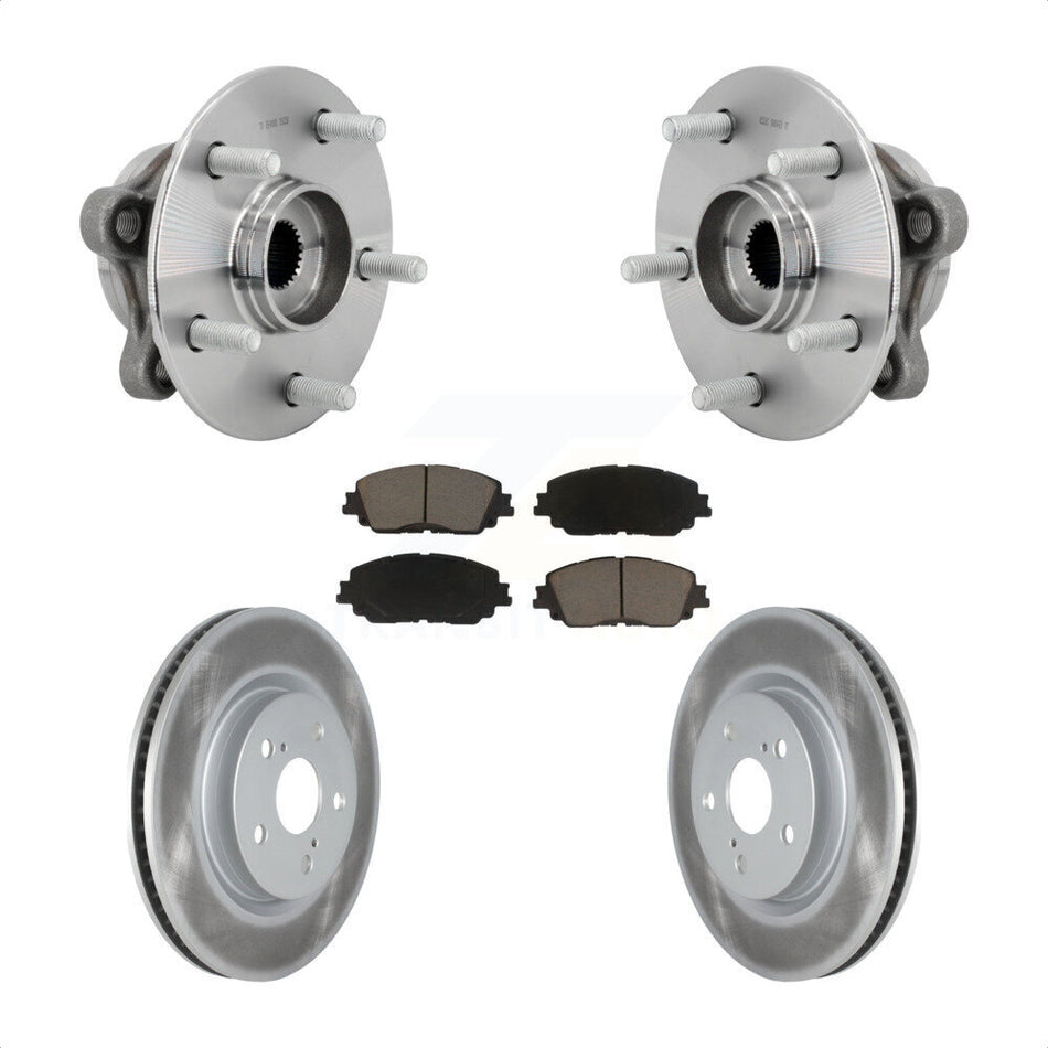 Front Hub Bearing Assembly Coated Brake Rotor Pads Kit For Toyota C-HR Lexus UX250h UX200 KBB-131653