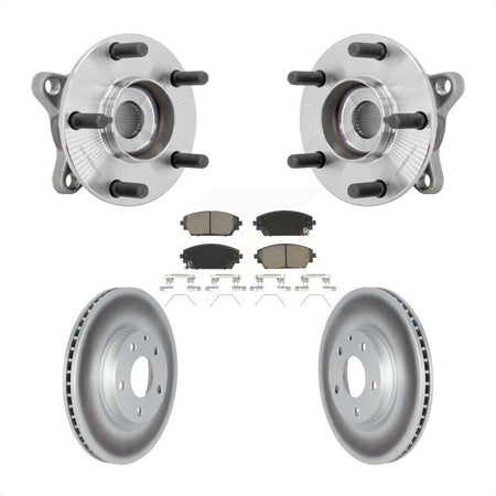 Front Hub Bearing Coated Brake Rotor Pads Kit For Mazda 3 Vehicles Manufactured In Mexico KBB-131668