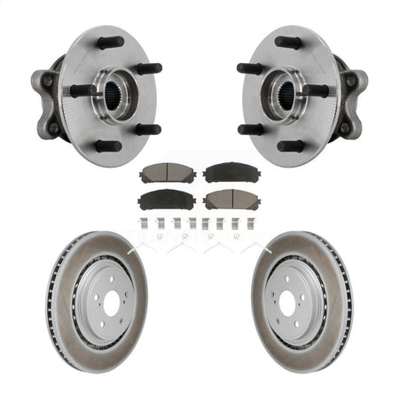 Front Hub Bearing Assembly Coated Brake Rotor And Pad Kit For 2020-2022 Toyota Highlander KBB-131674