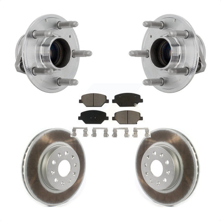 Front Hub Bearing Coated Brake Rotor Pad Kit For Chevrolet Camaro Without Brembo Calipers KBB-131692