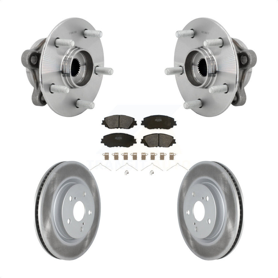 Front Hub Bearing Assembly Coated Brake Rotor Pads Kit For Toyota C-HR Lexus UX250h UX200 KBB-131805