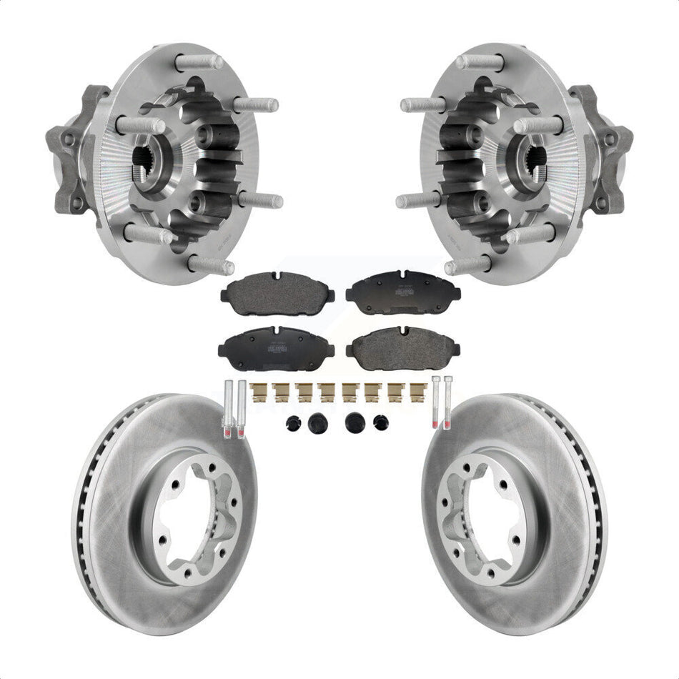 Front Hub Bearing Coated Brake Rotor Pad Kit For Ford Transit-250 Transit-350 Transit-150 KBB-131820