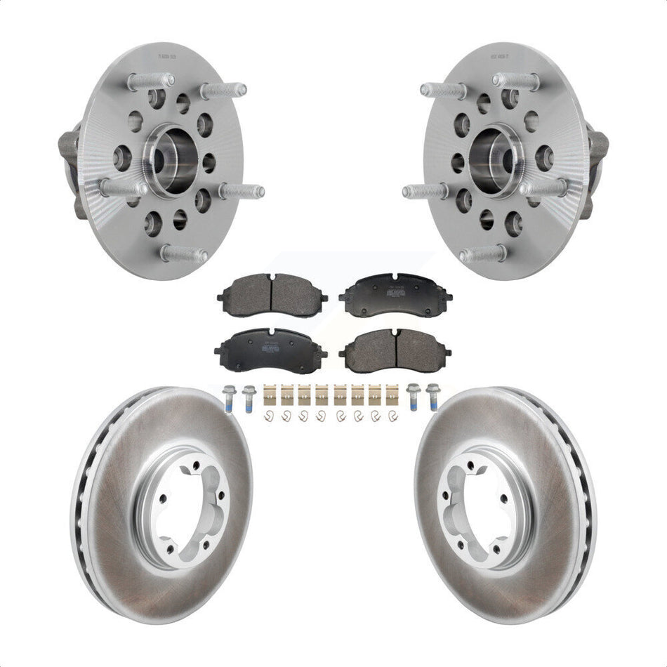 Front Hub Bearing Assembly Coated Disc Brake Rotors And Pads Kit For Ford E-Transit KBB-131821