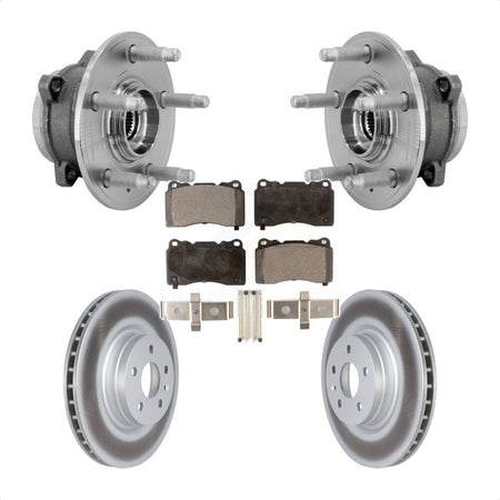 Front Hub Bearing Assembly Coated Disc Brake Rotors And Pads Kit For Tesla S X KBB-131824